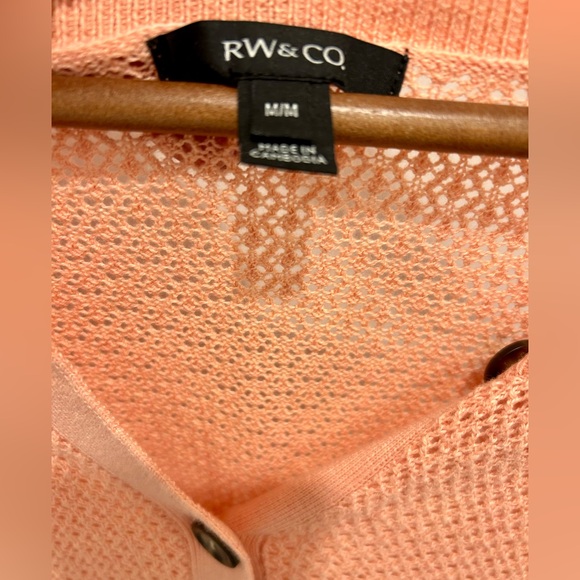 RW&Co lightweight 3/4 sleeve sweater. Size Medium. - Picture 3 of 3